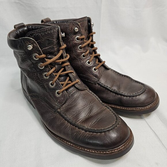 Wolverine 1883 Brown Leather Moc Toe Chukka Boots Shoes W05195 Men's Size 7.5M - Picture 3 of 12